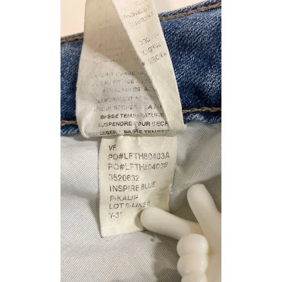 Lee Regular Fit Straight Leg Mid Rise Women's Size 6 Dark Blue Denim Jeans - Picture 9 of 9